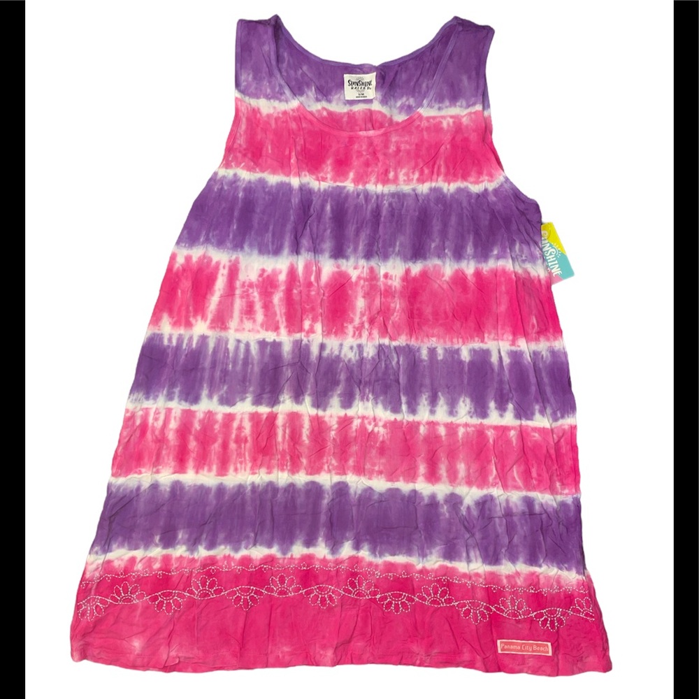 Panama City beach sunshine raised nova pink beach dress